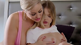 Blonde Milf Eats And Fucks Her Stepdaughter