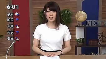 Anchorwoman Jepang Terikat Oleh Kontol Besar